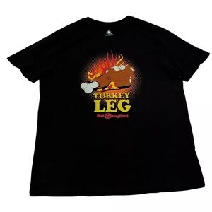 Disney Parks | Walt Disney World Turkey Leg Short Sleeve Graphic Shirt, NWT